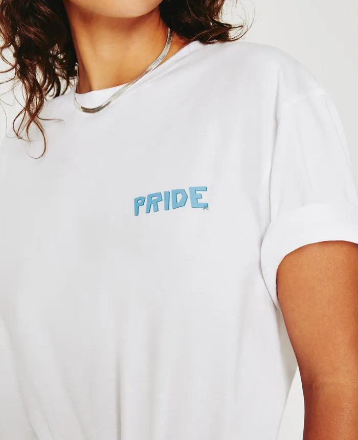 AG Jeans Tees and Tanks WomenMen Bryce Crew PRIDE IS BELONGING TRUE WHITE AG Jeans Tees and Tanks WomenMen Bryce Crew PRIDE IS BELONGING TRUE WHITE