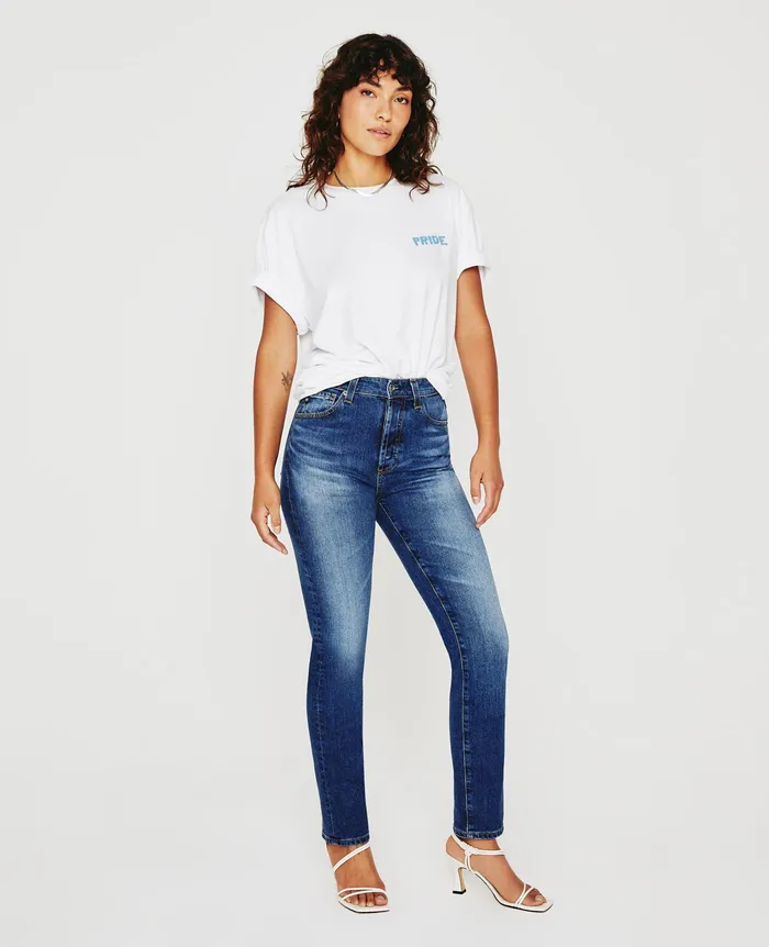 AG Jeans Tees and Tanks WomenMen Bryce Crew PRIDE IS BELONGING TRUE WHITE AG Jeans Tees and Tanks WomenMen Bryce Crew PRIDE IS BELONGING TRUE WHITE
