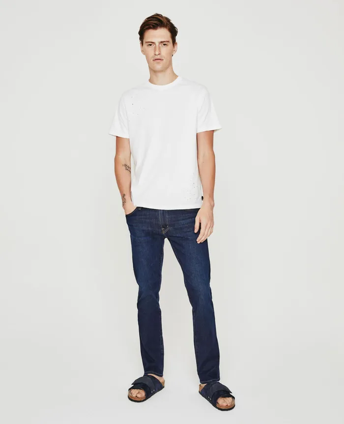 AG Jeans Tees Men Bryce Crew STONE DOT WHITE MULTI AG Jeans Tees Men Bryce Crew STONE DOT WHITE MULTI