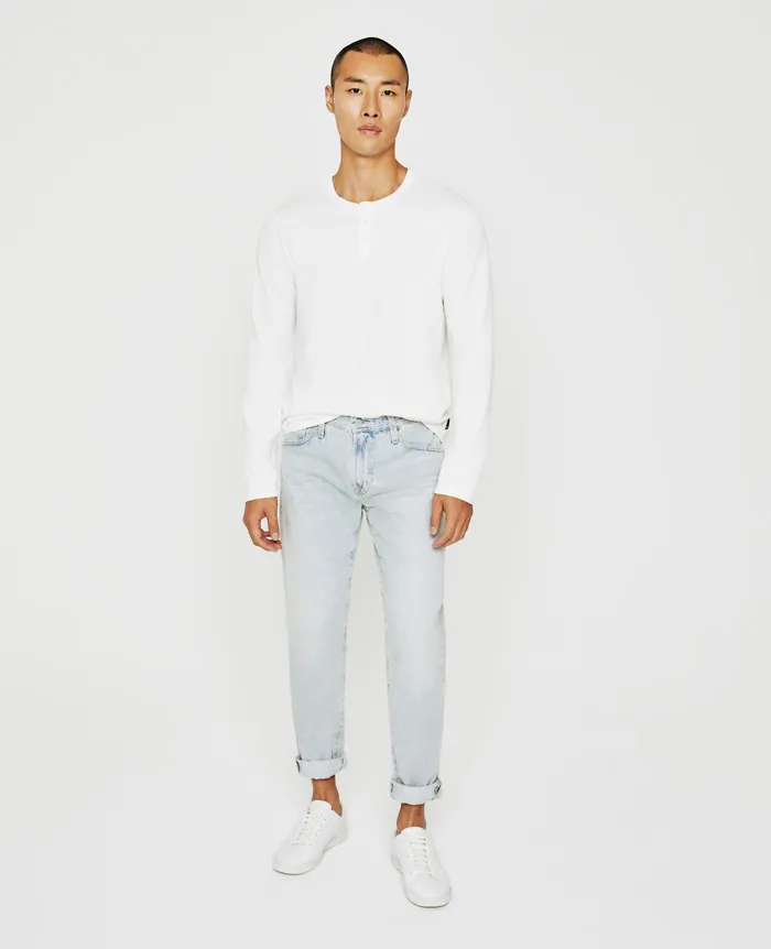 AG Jeans Tees Men Bryce Long Sleeve Henley IVORY DUST AG Jeans Tees Men Bryce Long Sleeve Henley IVORY DUST