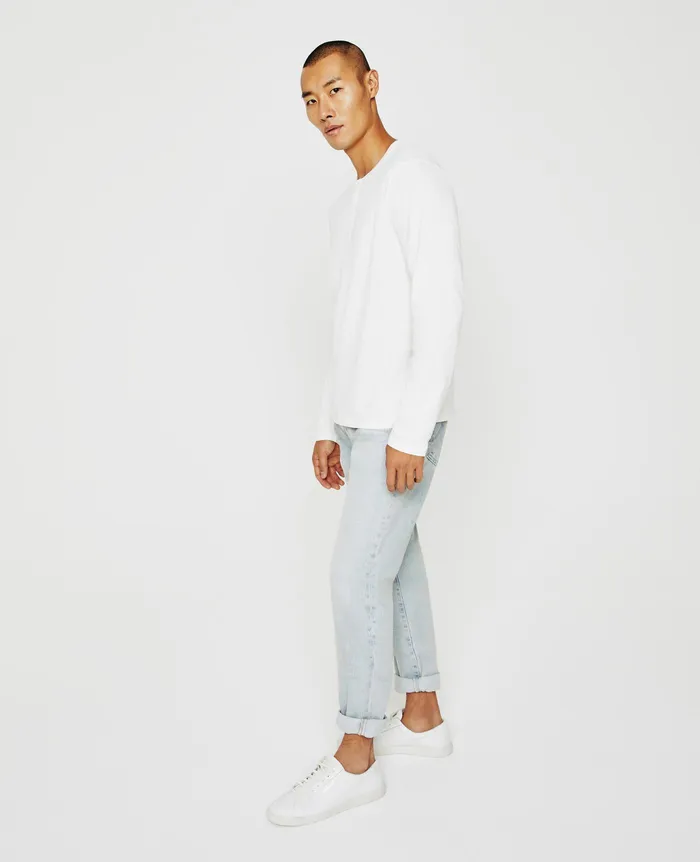 AG Jeans Tees Men Bryce Long Sleeve Henley IVORY DUST AG Jeans Tees Men Bryce Long Sleeve Henley IVORY DUST