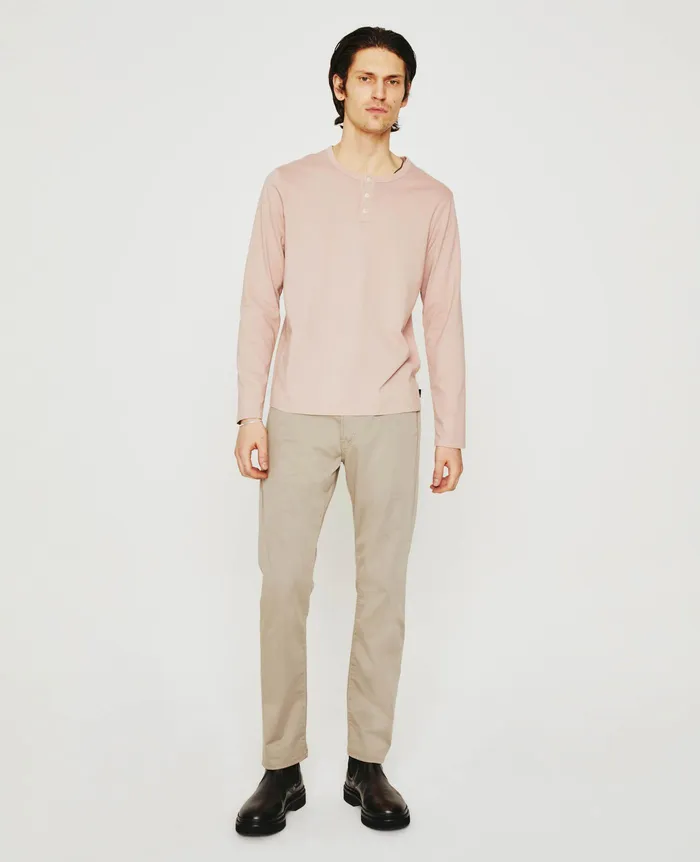 AG Jeans Tees Men Bryce Long Sleeve Henley ROSE CLOUD AG Jeans Tees Men Bryce Long Sleeve Henley ROSE CLOUD