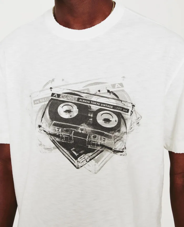 AG Jeans Tees Men Wesley Crew MIX TAPE 5 YEARS TRUE WHITE AG Jeans Tees Men Wesley Crew MIX TAPE 5 YEARS TRUE WHITE