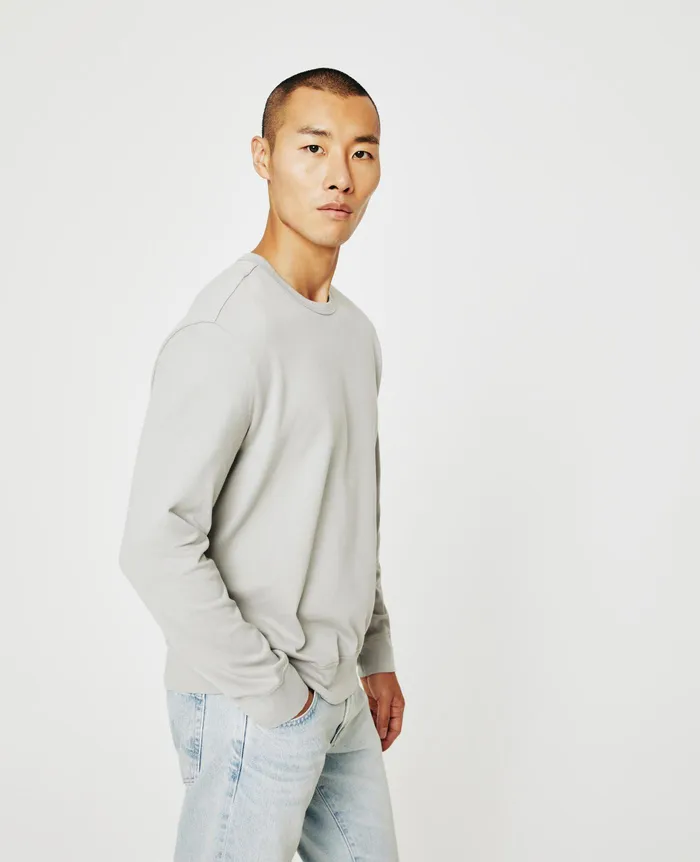 AG Jeans Tees Men Wesley Pullover SILVER GREY AG Jeans Tees Men Wesley Pullover SILVER GREY