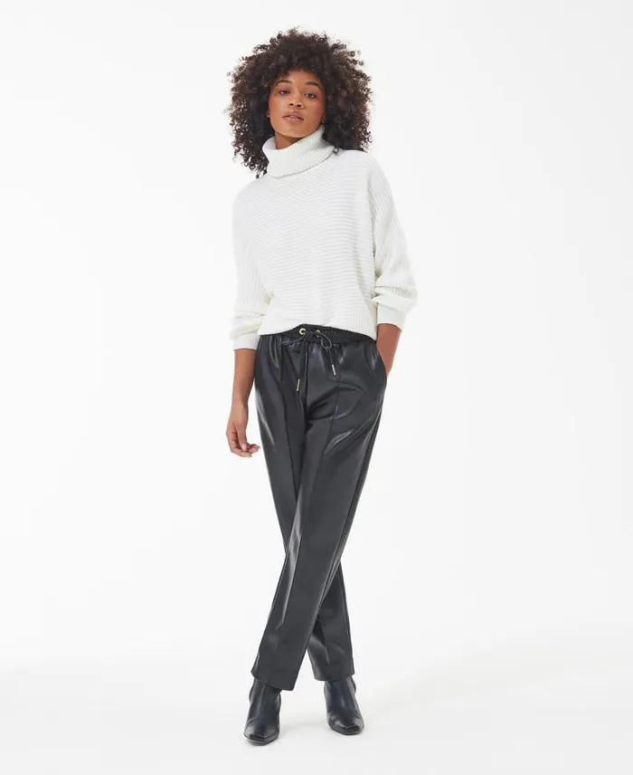 Agusta FauxLeather Trousers Camel Women Barbour Trousers and Shorts
