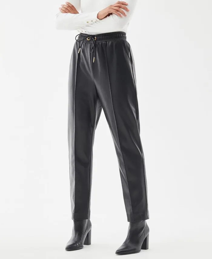 Agusta FauxLeather Trousers Camel Women Barbour Trousers and Shorts