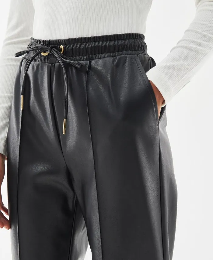 Agusta FauxLeather Trousers Camel Women Barbour Trousers and Shorts
