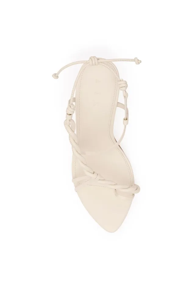 Aje Arcadia Platform Twist Heel Ivory Women Shoes