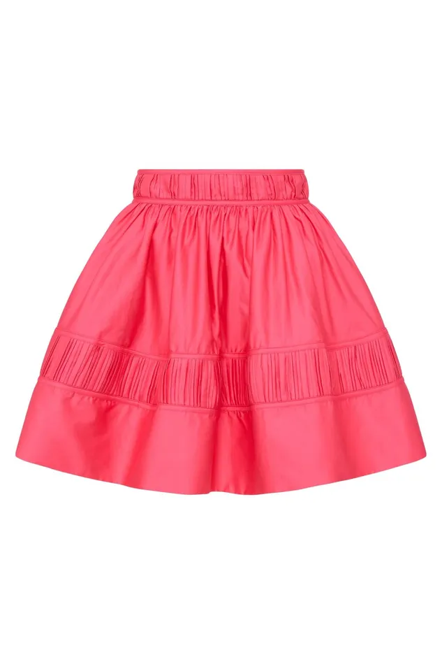 Aje Calder Mini Skirt Rouge Pink Women Skirts