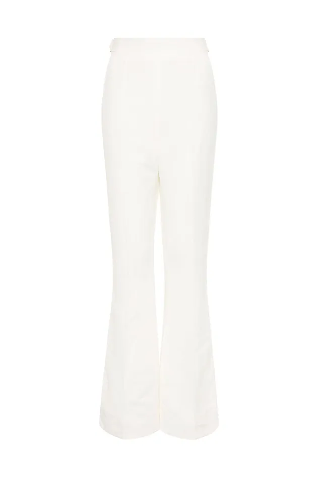 Aje Elle Flared Pant Ivory Women Pants