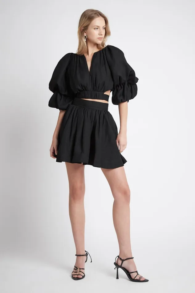 Aje Impression Top Black Women Tops