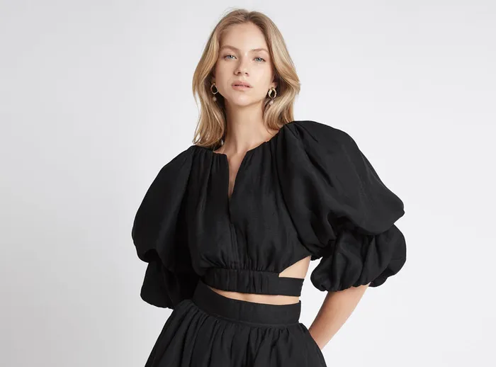 Aje Impression Top Black Women Tops