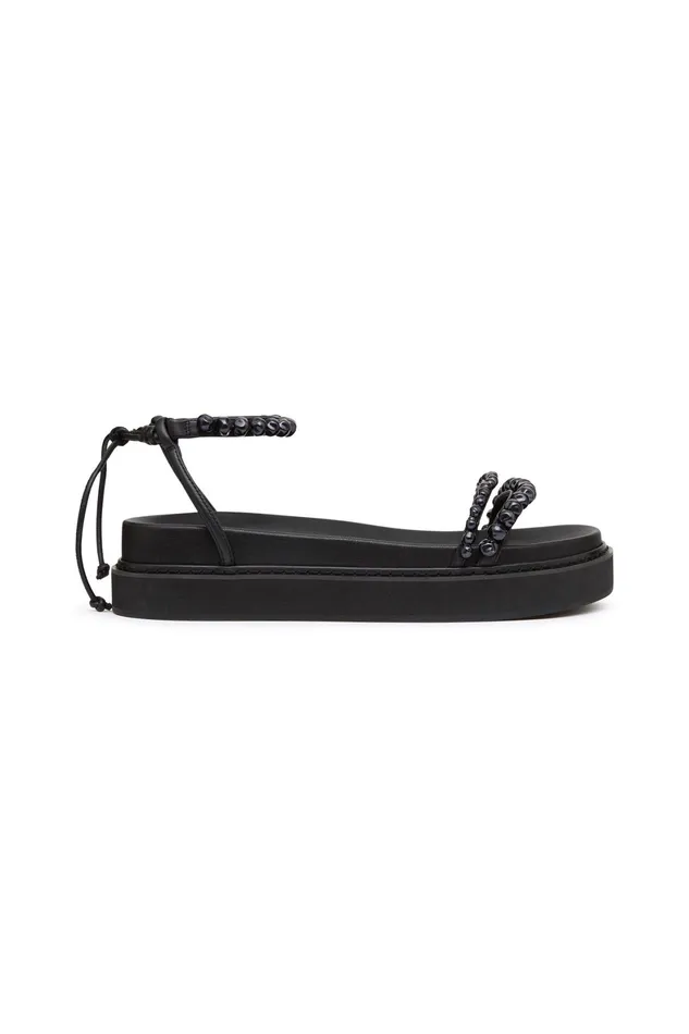 Aje Neo Pearl Platform Sandal Black Women Shoes