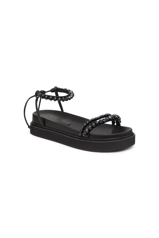 Aje Neo Pearl Platform Sandal Black Women Shoes