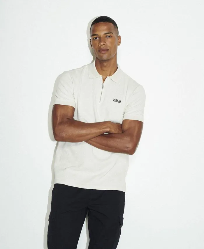 Albury Polo Shirt Dove Grey Men Barbour Polo Shirts