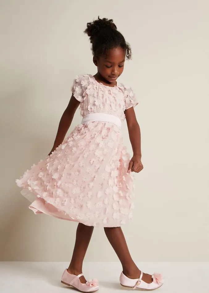 Alice Flower Fit And Flare Dress Antique Rose Women Phase Eight Dresses
