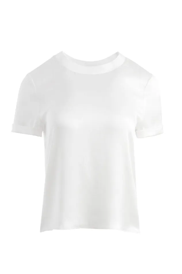 Alice Olivia Braden Relaxed Tee Off White Women Tops