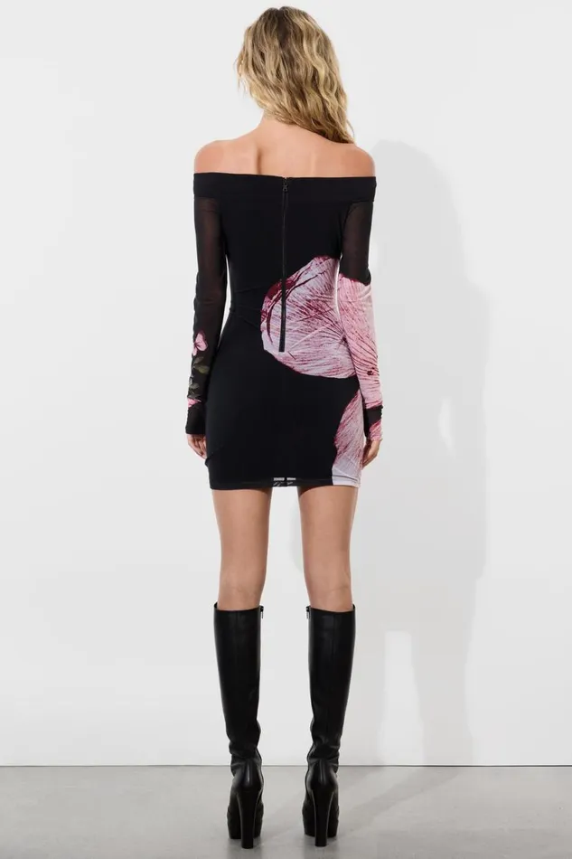 Alice Olivia Dorinda Mini Dress Luna Floral Women Dresses