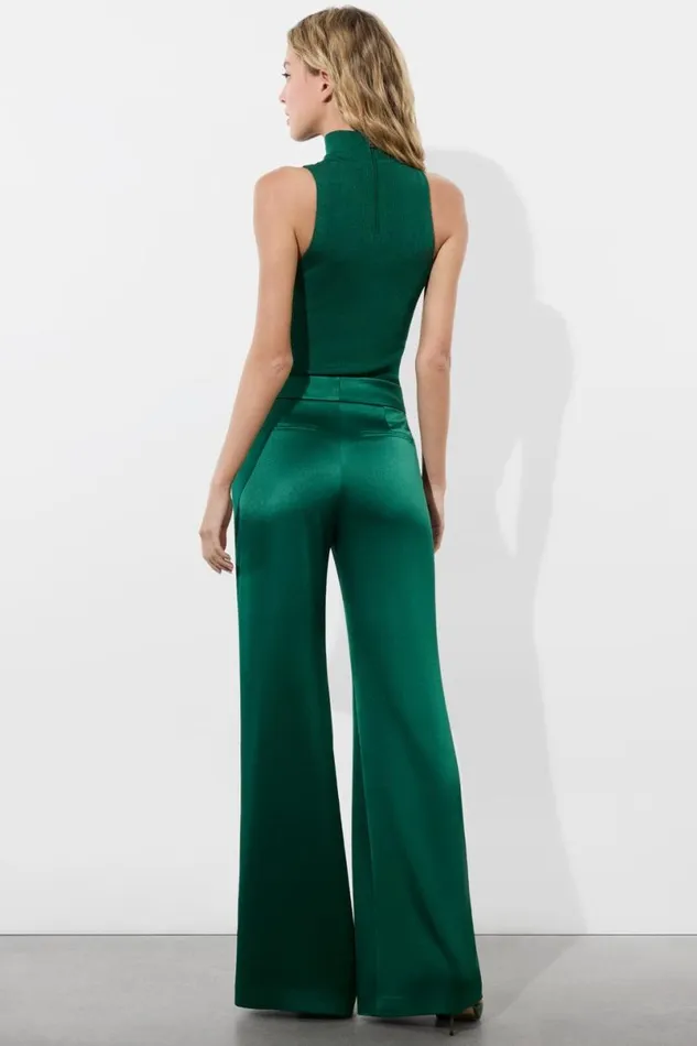 Alice Olivia Dylan Pant Forest Green Women Pants