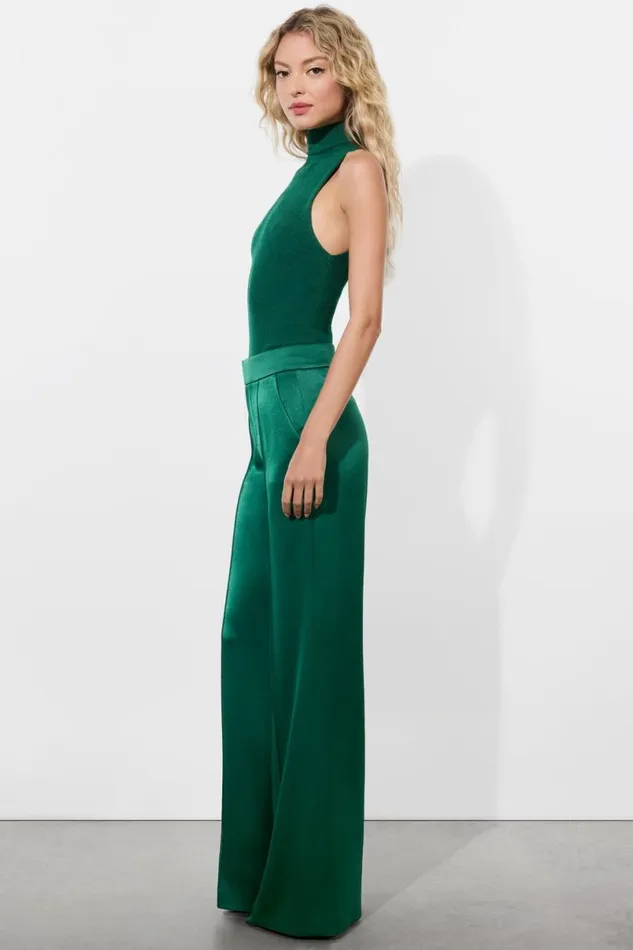 Alice Olivia Dylan Pant Forest Green Women Pants
