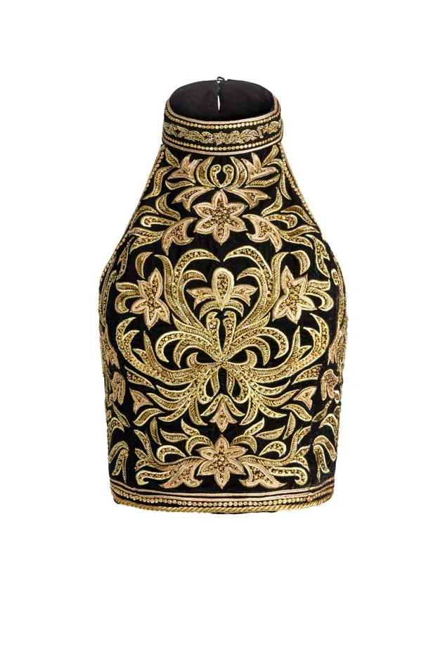 Alice Olivia Gatz Embellished Top Blackgold Women Tops