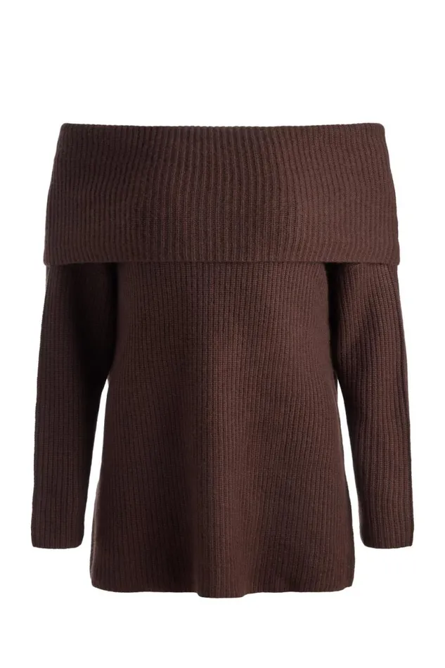 Alice Olivia Ginger Pullover Espresso Women Sweaters