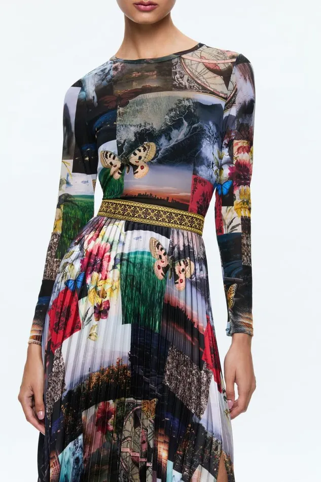 Alice Olivia Ivey Maxi Dress Eco Fusion Women Dresses
