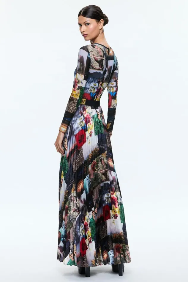 Alice Olivia Ivey Maxi Dress Eco Fusion Women Dresses
