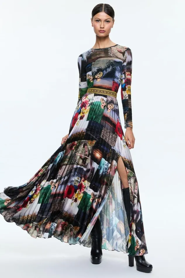 Alice Olivia Ivey Maxi Dress Eco Fusion Women Dresses