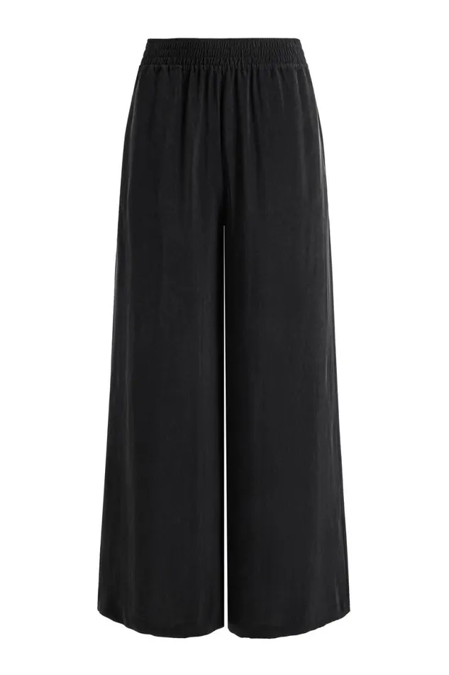 Alice Olivia Kenley Palazzo Cropped Pant Black Women Pants