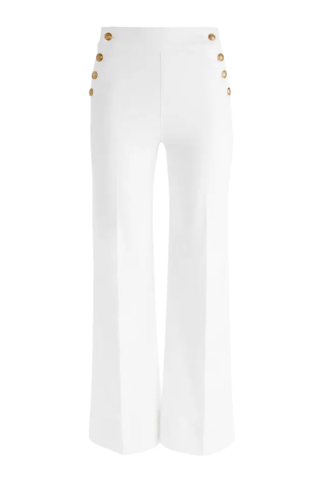 Alice Olivia Narin High Rise Jean Off White Women Pants