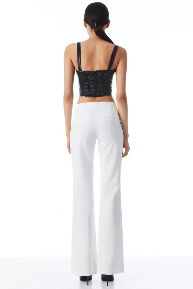 Alice Olivia Walker Pant Off White Women Pants