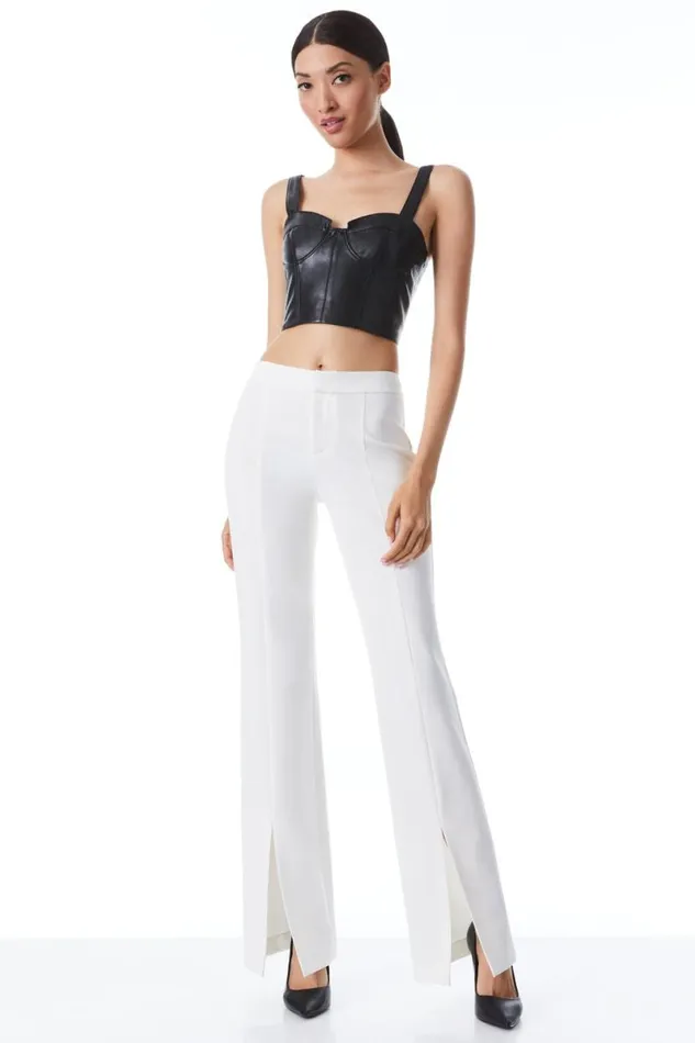 Alice Olivia Walker Pant Off White Women Pants