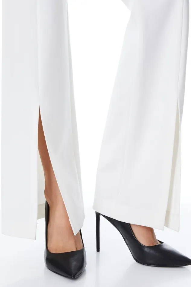 Alice Olivia Walker Pant Off White Women Pants