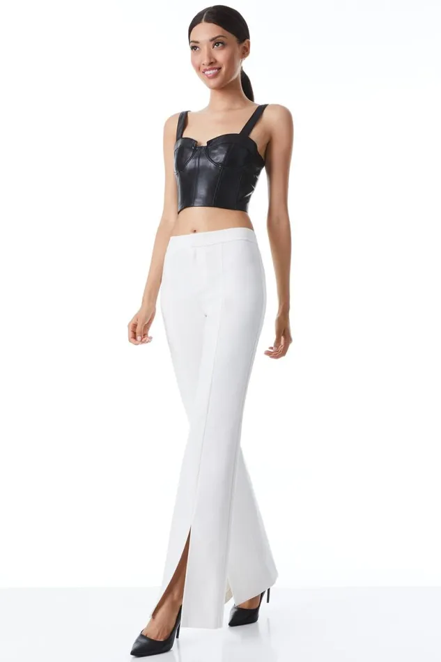 Alice Olivia Walker Pant Off White Women Pants