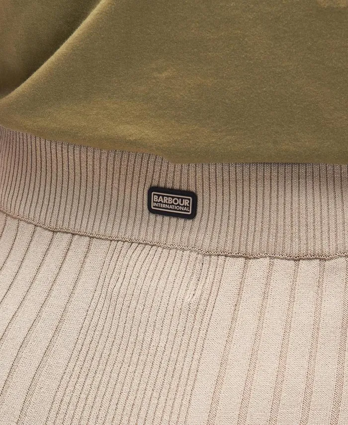 Alicia Knitted Midi Skirt Classic Beige Women Barbour Dresses and Skirts