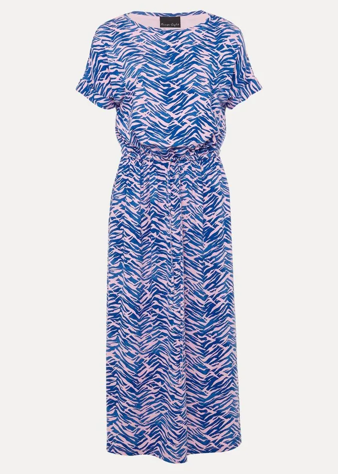 Alina Zebra Print Jersey Dress Pinkblue Women Phase Eight Dresses