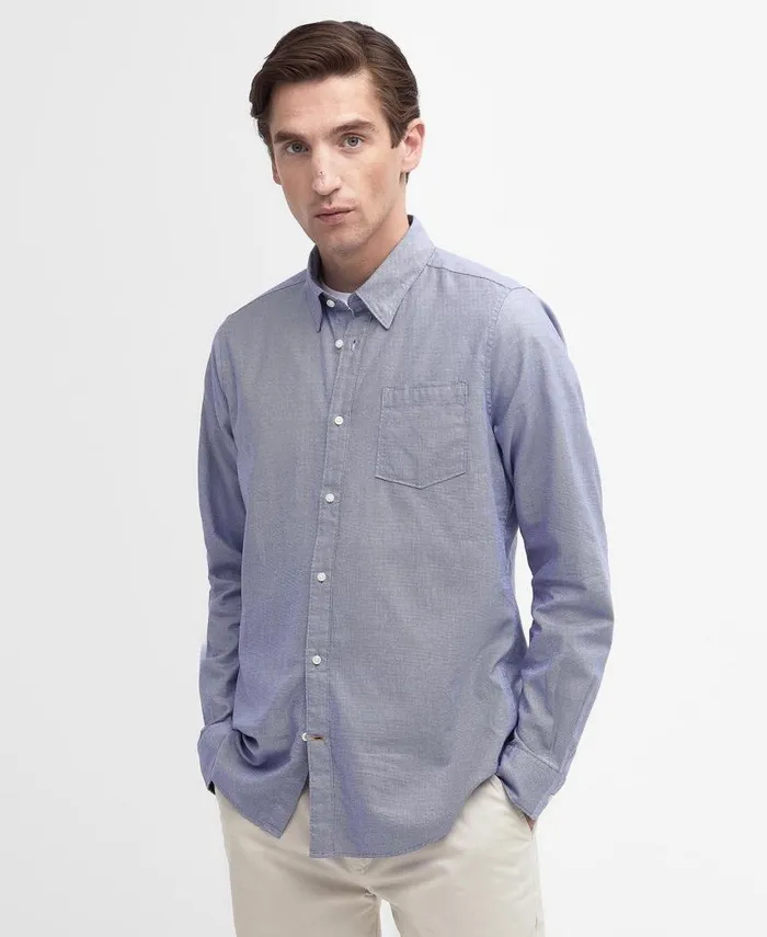 Allan Tailored Shirt Classic Blue Men Barbour Shirts