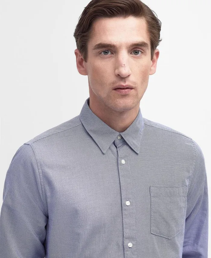 Allan Tailored Shirt Classic Blue Men Barbour Shirts