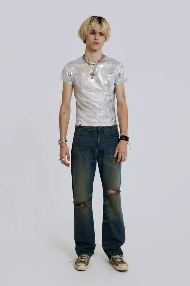 Alloy Tee White Men Jaded London TShirts