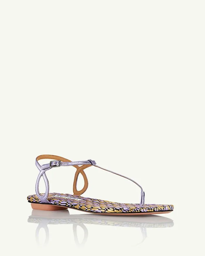 Almost Bare Sandal Flat Lilac Women Aquazzura Flats