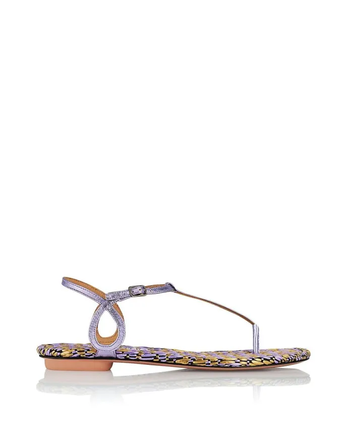 Almost Bare Sandal Flat Lilac Women Aquazzura Flats Almost Bare Sandal Flat Lilac Women Aquazzura Flats