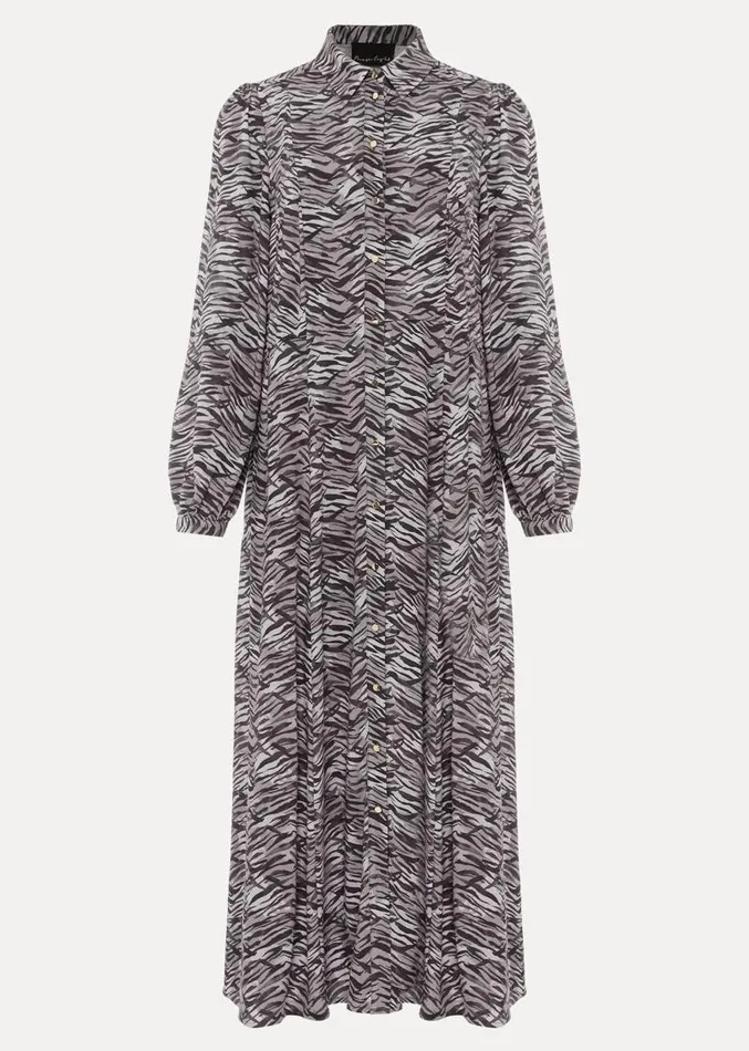 Amari Zebra Print Midaxi Dress Multicoloured Women Phase Eight Dresses