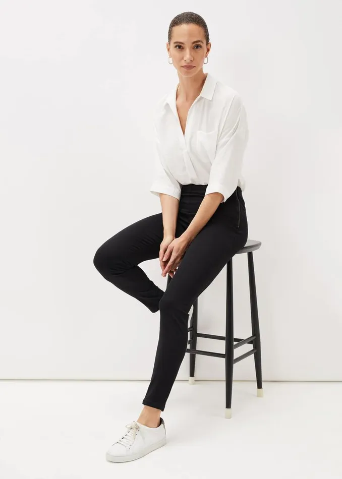 Amina Skinny Jeggings Black Women Phase Eight Trousers