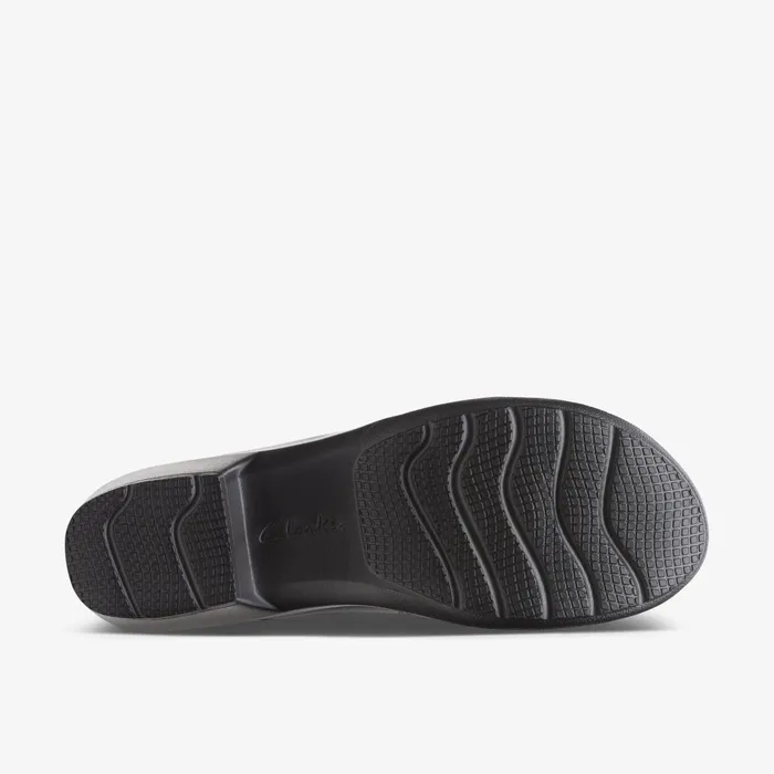 Angie Pearl Black Leather Women Clarks Clogs and Mules Angie Pearl Black Leather Women Clarks Clogs and Mules