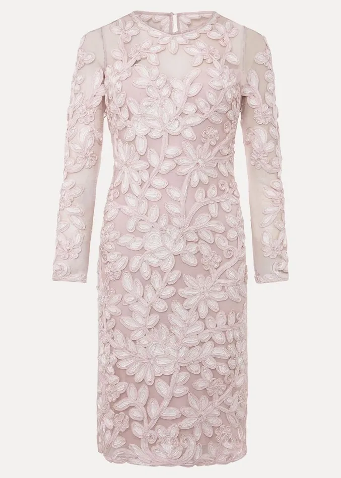 Annika Tapework Midi Dress Antique Roseivory Women Phase Eight Dresses