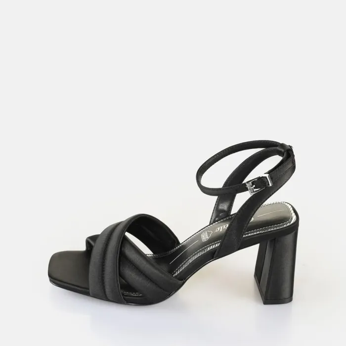 April Cross Black Buffalo Heels