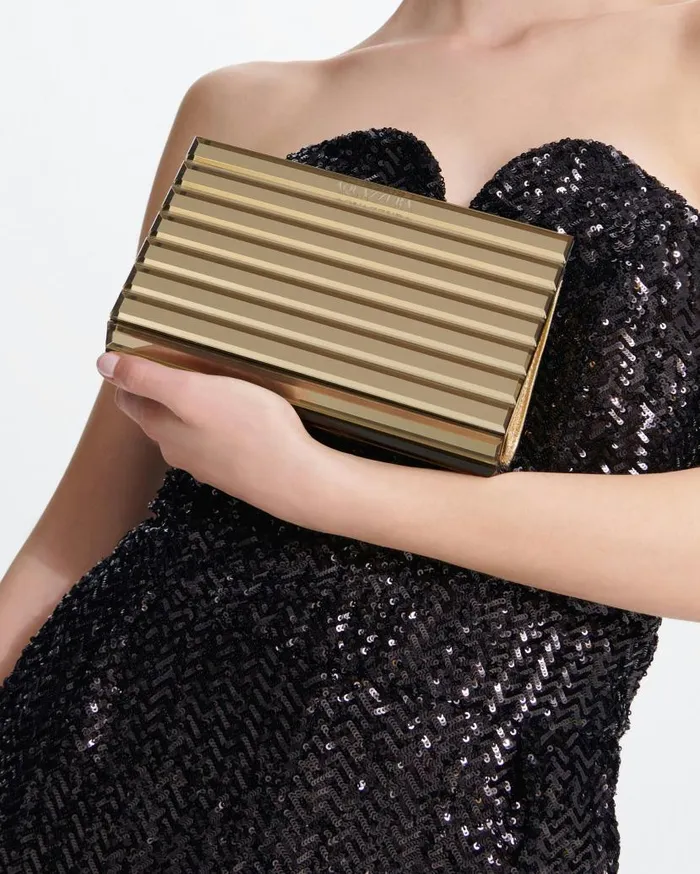 Ari Clutch Gold Women Aquazzura Clutch Bags Ari Clutch Gold Women Aquazzura Clutch Bags