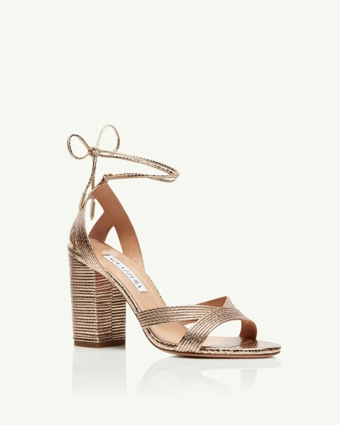 Ari Sandal 85 Gold Women Aquazzura Essentials