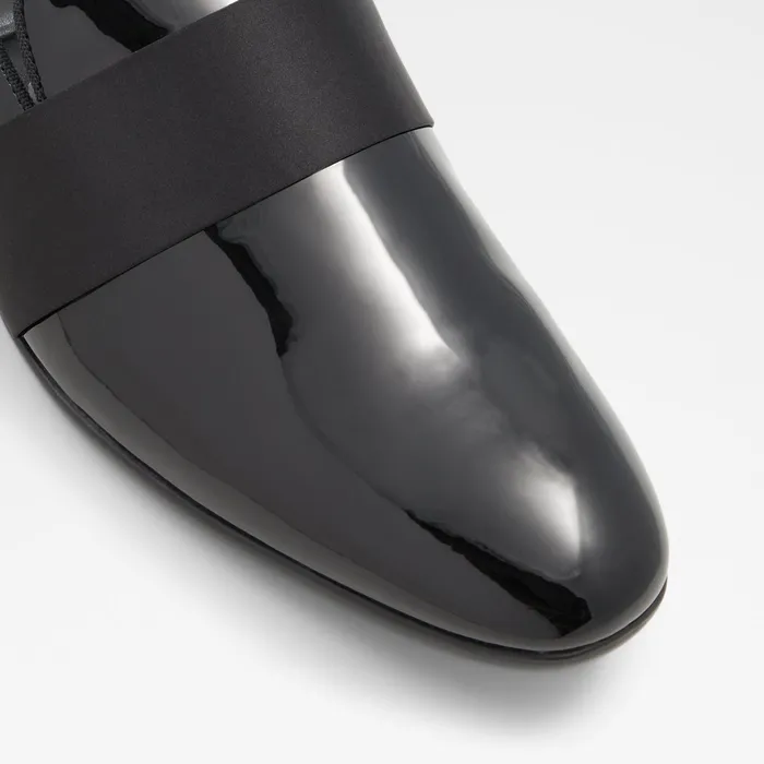 Asaria Black Synthetic Patent Men ALDO Loafers and SlipOns